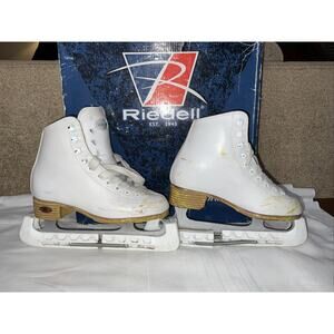 RIEDELL TOTAL PERFORMANCE WHITE MEDIUM GR4 FIGURE SKATES SZ 1